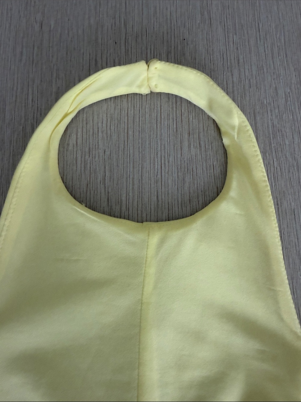 Zara Pale Yellow Halter Peplum Camisole - Picture 7 of 15